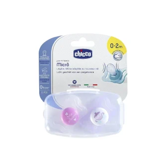 PhysioMicrò 0-2 Mesi Rosa Chicco 2 Pezzi