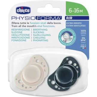 PhysioForma® Air Succhietti Blu Silicone 6-16 Chicco® 2 Pezzi