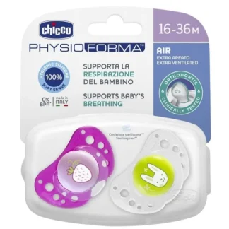 Physioforma® Air Succhietto Luminoso Rosso 16-36m Chicco® 2 Pezzi