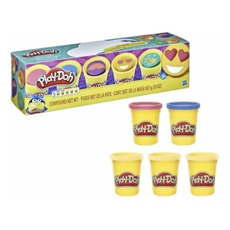 Play Doh Vasetti Smile Hasbro 5 Vasetti Colori Assortiti