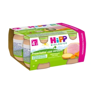 Prosciutto con Verdure HiPP Biologico 4x80g