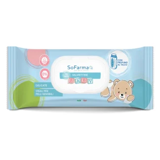 Sofarmapiù Salviettine Talco Baby 72 Pezzi