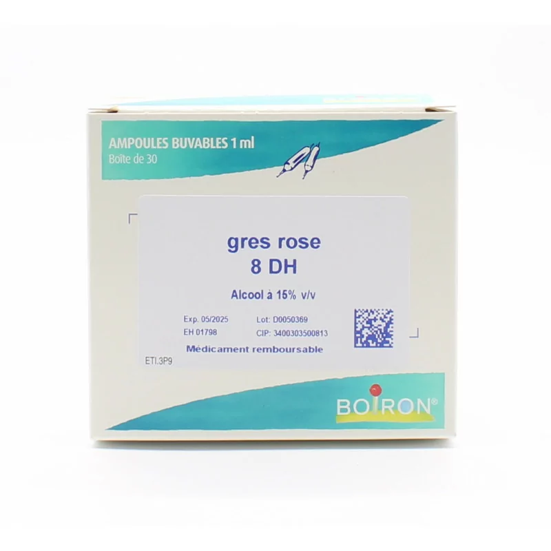 Boiron Gres Rose 8DH Ampoules Buvables 30X1ml
