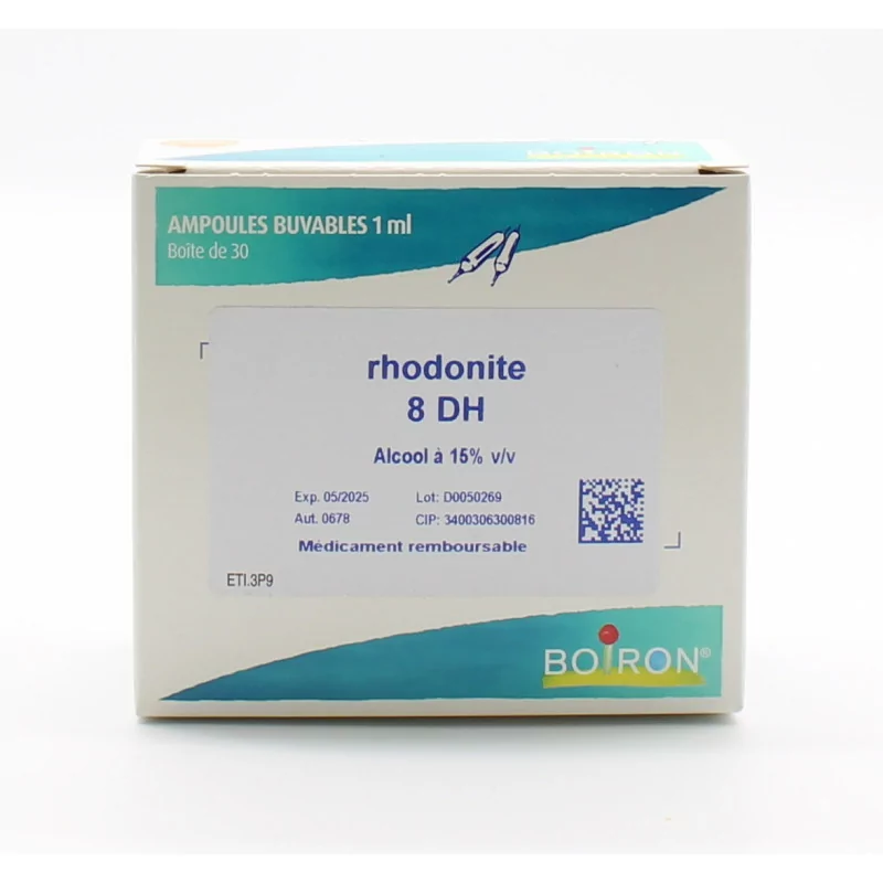 Boiron Rhodonite 8DH Ampoules Buvables 30X1ml
