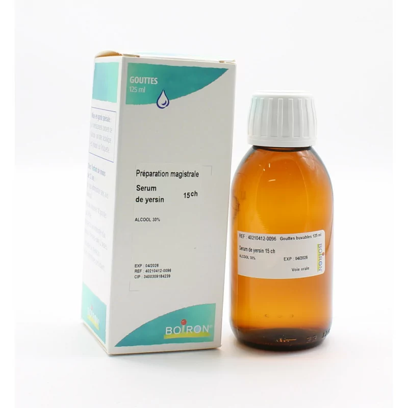 Boiron Serum de Yersin 15ch Solution Buvable 125ml