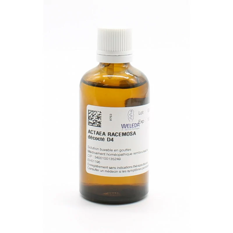 Weleda Actaea Racemos D4 Solution Buvable 60ml