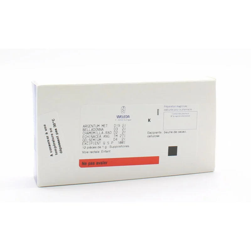 Weleda C354 12 suppositoires enfant