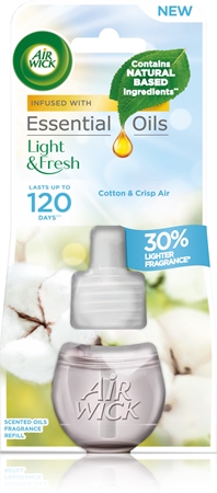 Air WickLight & Fresh Cotton & Crisp Air ricarica per diffusori di aromi 19 ml