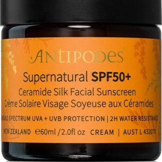 AntipodesSupernatural SPF50+ Ceramide Silk Facial Sunscreen crema protettiva viso con ceramidiSPF 50+ 60 ml