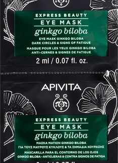 ApivitaExpress Beauty Eye Mask Gingko Biloba maschera per gli occhi contro gonfiori e occhiaie2 x 2 ml