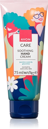 AvonCare Jasmine Scent & Glycerine crema per le mani per pelli molto secche 75 ml