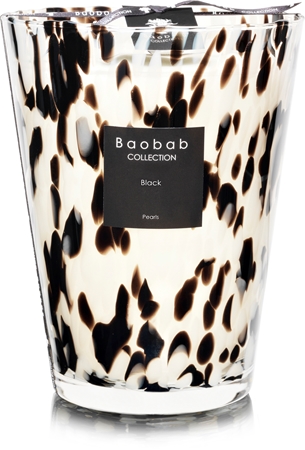 Baobab CollectionPearls Black candela profumata 24 cm