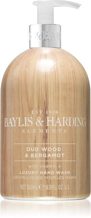 Baylis & HardingElements Oud Wood & Bergamot sapone liquido per le mani 500 ml