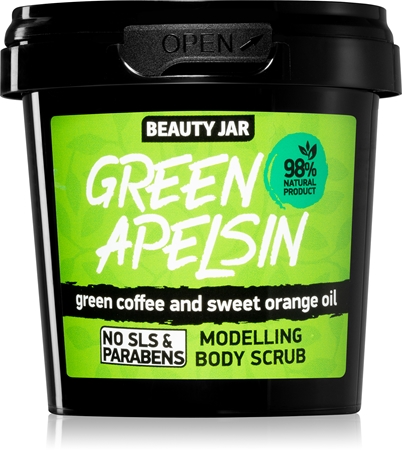 Beauty JarGreen Apelsin scrub corpo energizzante con estratti di caffè 200 g