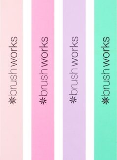 BrushworksNail Files Pastel kit di limette per le unghie4 pz