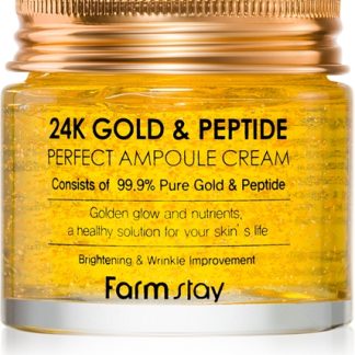 Farmstay24K Gold & Peptide Perfect Ampoule Cream crema idratante anti-age80 ml