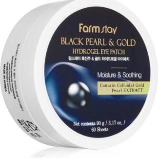 FarmstayBlack Pearl & Gold maschera idrogel contorno occhi60 pz