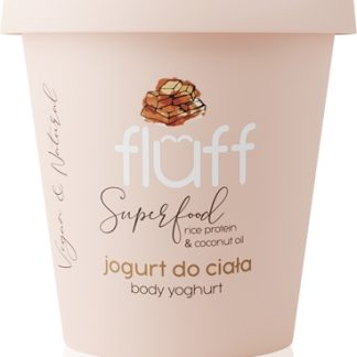 FluffSuperfood Chocolate yogurt per il corpo Rice Protein & Coconut Oil 180 ml