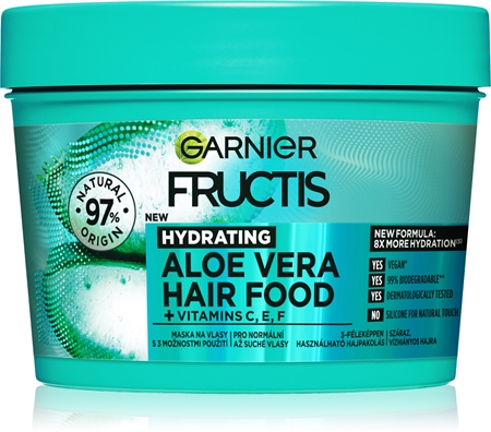 GarnierFructis Aloe Vera Hair Food maschera idratante per capelli normali e secchi 400 ml