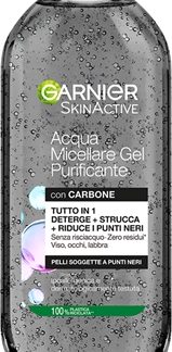 GarnierSkin Active Pure Charcoal acqua micellare detergente con texture in gel400 ml