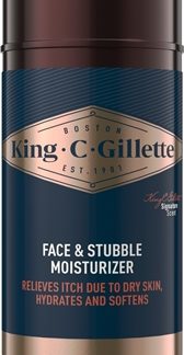 GilletteKing C. Face & Stubble Moisturizer crema idratante per viso e barba per uomo100 ml