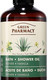 Green PharmacyVetiver & Vanilla olio doccia rinfrescante con vaniglia 250 ml
