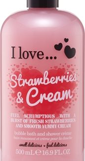 I love...Strawberries & Cream crema per doccia e bagno 500 ml