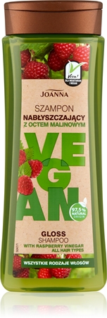JoannaVegan Raspberry Vinegar shampoo per capelli brillanti e morbidi 300 ml