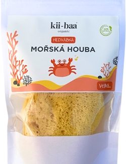 kii-baa® organicNatural Sponge Wash spugna di mare detergente naturale 10-12 cm 1 pz
