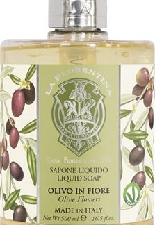 La FlorentinaOlive Flowers Liquid Soap sapone liquido naturale mani 500 ml