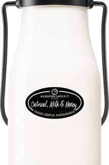 Milkhouse Candle Co.Creamery Oatmeal, Milk & Honey candela profumata Milkbottle 226 g