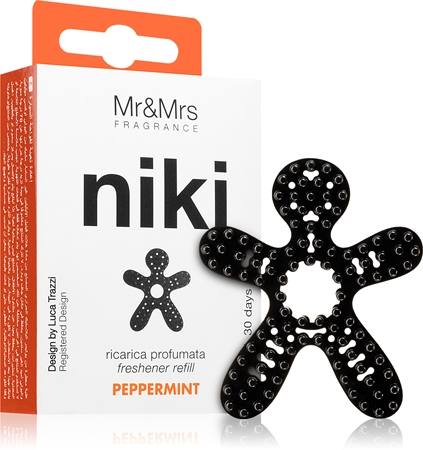 Mr & Mrs FragranceNiki Peppermint deodorante per auto ricarica 1 pz