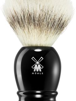 MühleCLASSIC Silvertip Fibre® Black Resin pennello da barba