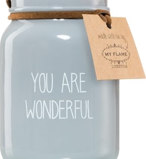 My FlameAmber's Secret You Are Wonderful candela profumata 5x8 cm