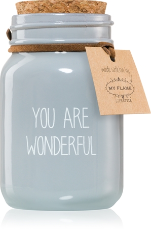 My FlameAmber's Secret You Are Wonderful candela profumata 5x8 cm