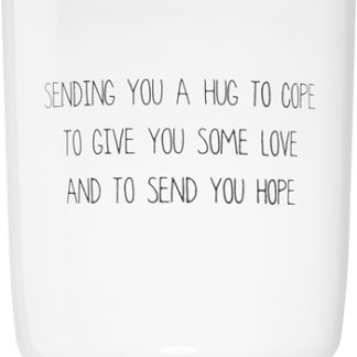 My FlameCandle With Bear Sending You A Hug To Cope candela profumata 8x9 cm