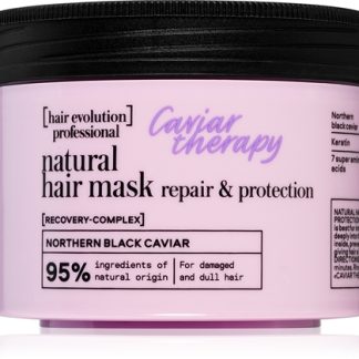 Natura SibericaHair Evolution Caviar Therapy maschera per capelli rinforzante in profondità per capelli rovinati e secchi 150 ml