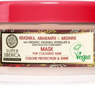 Natura SibericaKrasnika, Amaranth & Arginine maschera trattante per capelli tinti 300 ml