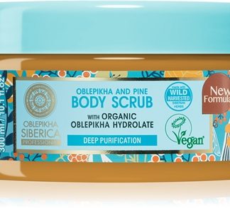 Natura SibericaOblepikha (Sea-Buckthorn) scrub corpo con olivello spinoso e miele 300 ml