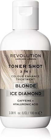 Revolution HaircareToner Shot Blonde Ice Diamond maschera nutriente colorata 3 in 1 colore Ice Diamond 100 ml