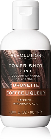 Revolution HaircareToner Shot Brunette Coffee Liquer maschera nutriente colorata 3 in 1 colore Brunette Coffee Liquer 100 ml