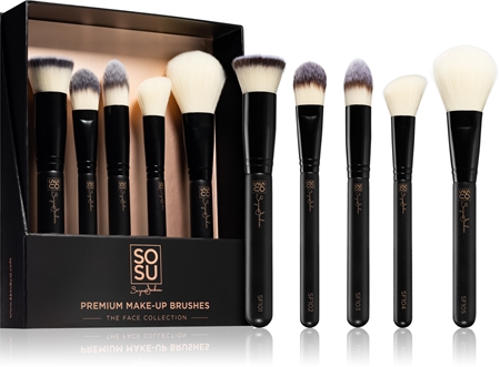 SOSU CosmeticsPremium Brushes The Face Collection set di pennelli per un look perfetto5 pz