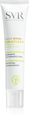 SVRSebiaclear crema protettiva opacizzante viso SPF 50+ 40 ml