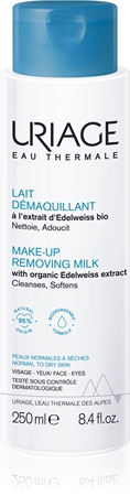 UriageEau Thermale Make-Up Removing Milk latte struccante delicato per viso e occhi 250 ml