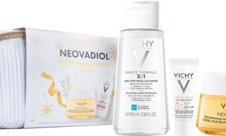 VichyNeovadiol Post-Menopause Day set regalo di Natale per la rigenerazione e il nutrimento della pelle 3 pz