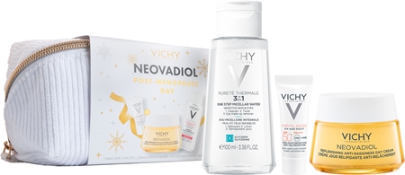 VichyNeovadiol Post-Menopause Day set regalo di Natale per la rigenerazione e il nutrimento della pelle 3 pz