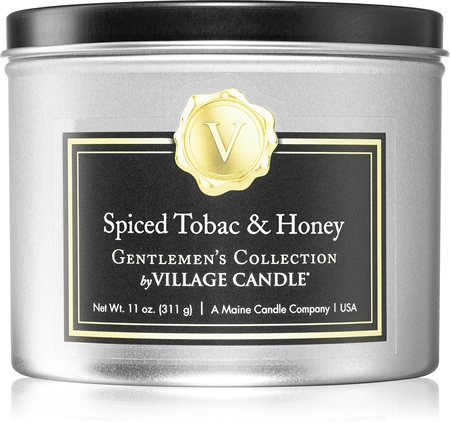 Village CandleGentlemen's Collection Spiced Tobac & Honey candela profumata in lattina 311 g