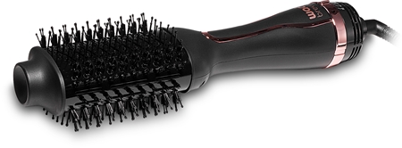 WadBravis Oval Hair Brush Dryer phon arricciacapelli Black/Rose Gold 1 pz