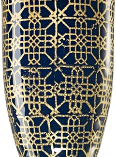 Wax DesignLattice Midnight Blue Spa Water candela profumata 13x21 cm