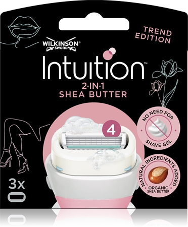 Wilkinson SwordIntuition 2in1 Shea Butter lame di ricambio 3 pz